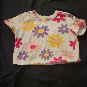 Floral Kids Crop Top Size 8